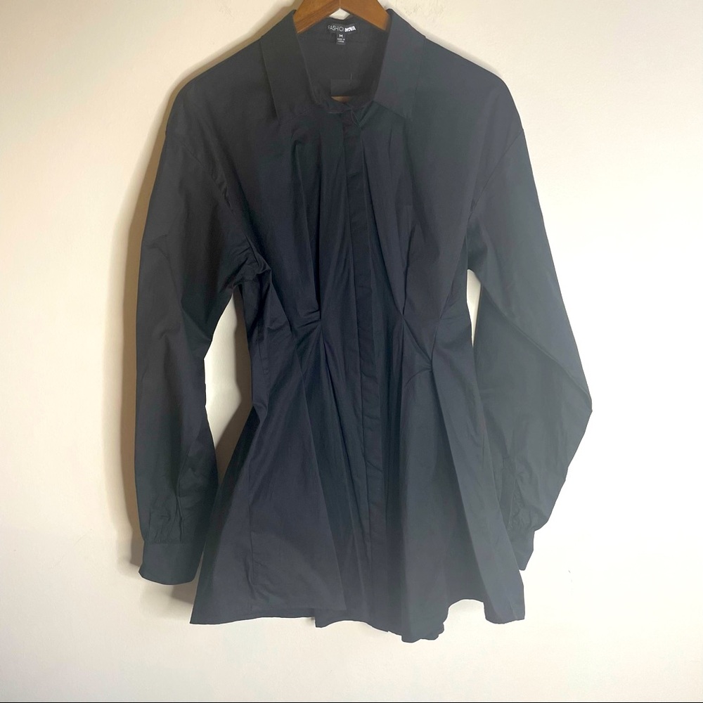 Fashion Nova Happy Hour Corset Dress Black Size Medium